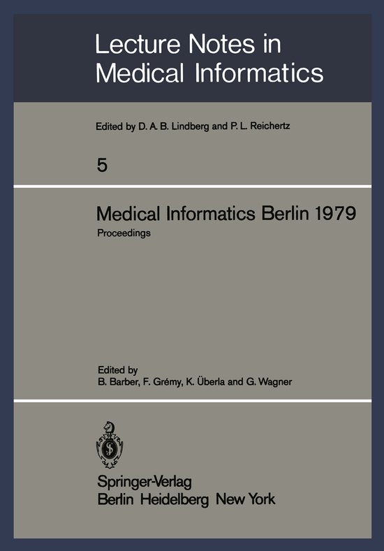 Medical Informatics Berlin 1979 - cover