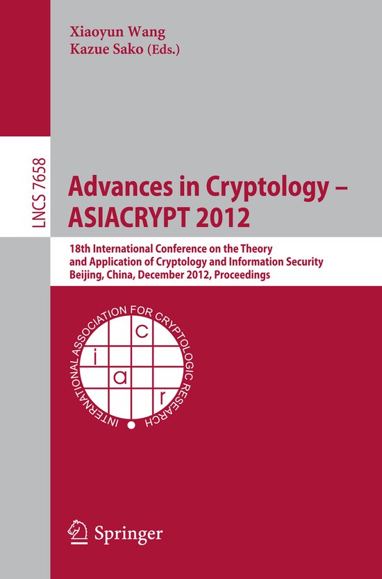 Advances in Cryptology -- Asiacrypt 2012 - cover