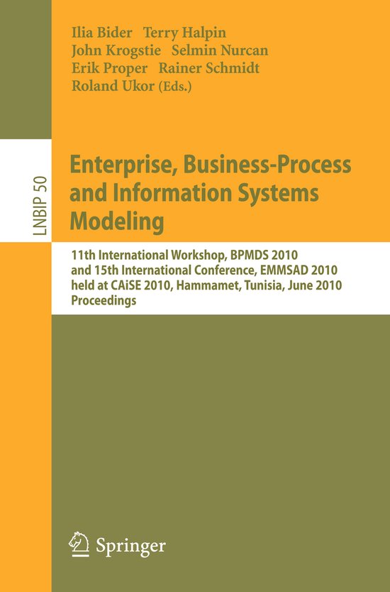 Enterprise, Business-Process and Information Systems Modelin ... - cover