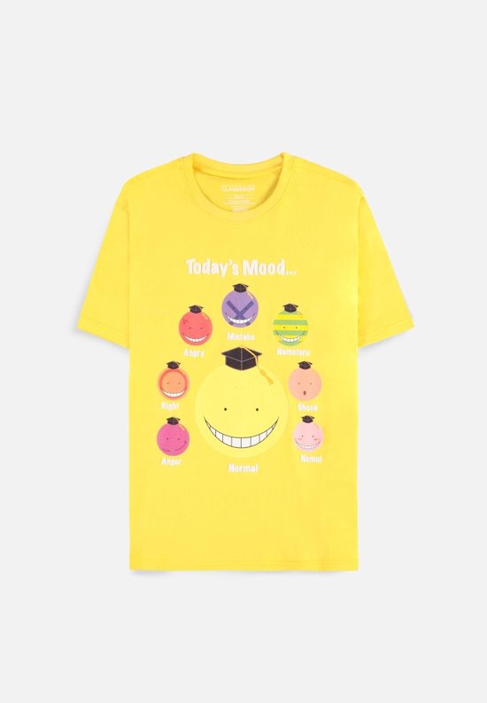 Assassination Classroom - Today's Mood Heren T-shirt - M - Geel