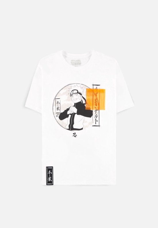 Naruto - Bosozuko Style Heren T-shirt - XL - Wit