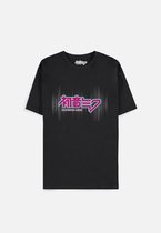 Hatsune Miku - Logo Heren T-shirt - L - Zwart