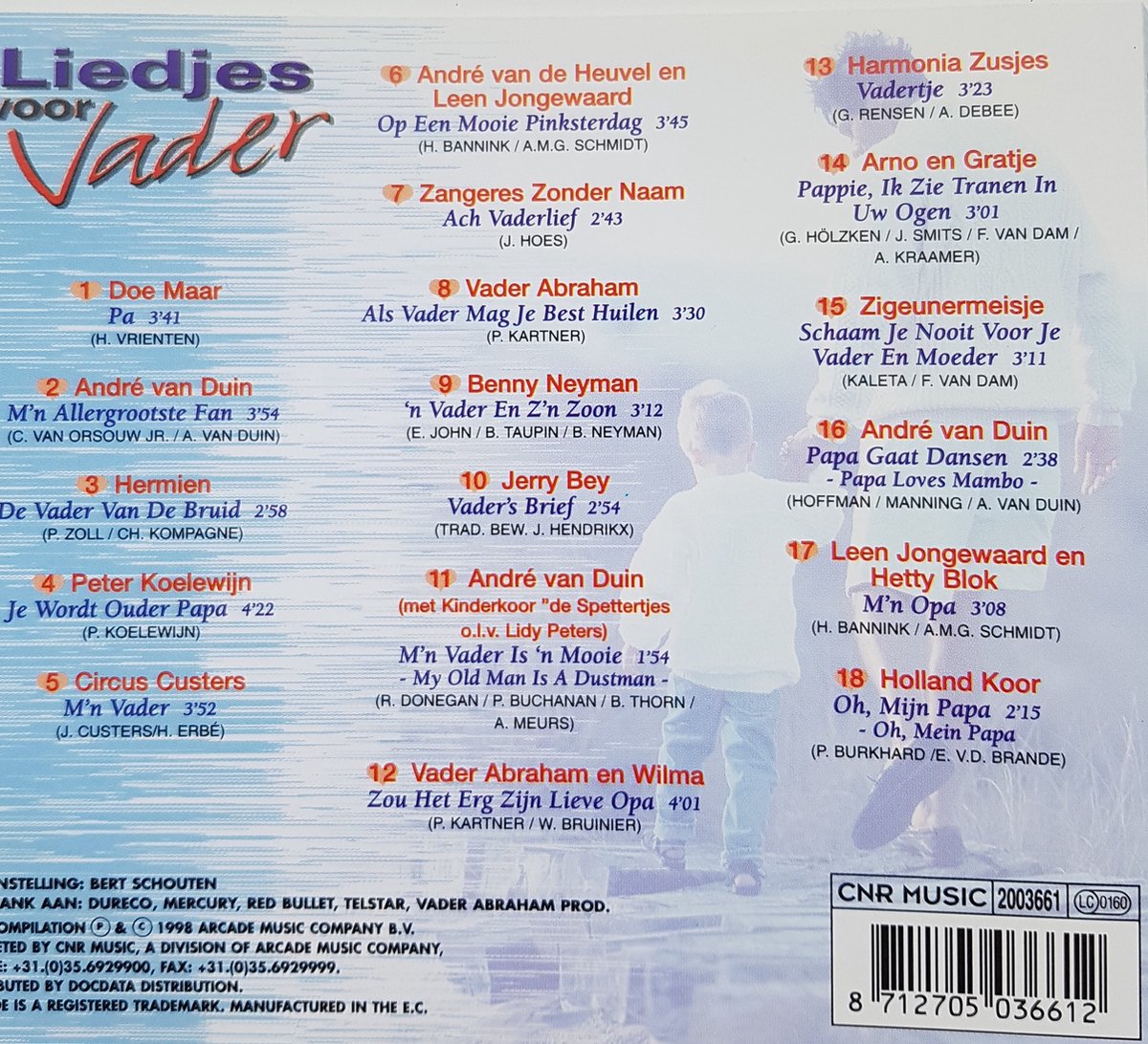 Liedjes voor Vader, Various Muziek