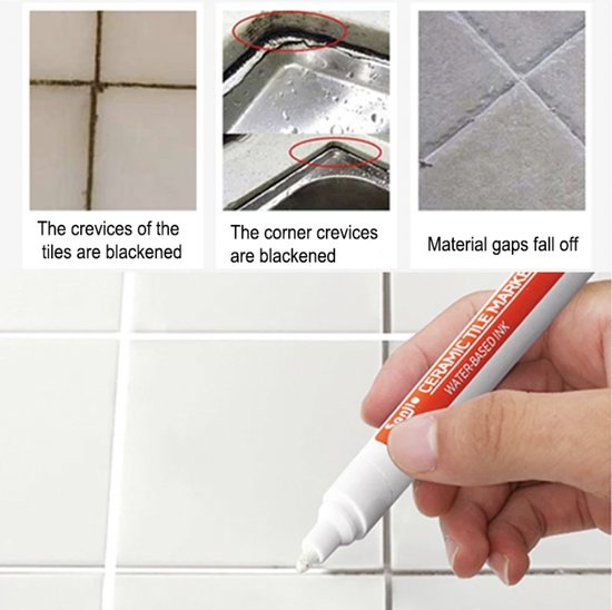 Stift Voor Voegen Zwart Voegen Marker Zwarte Voegen Voegen Reiniger Voegen...