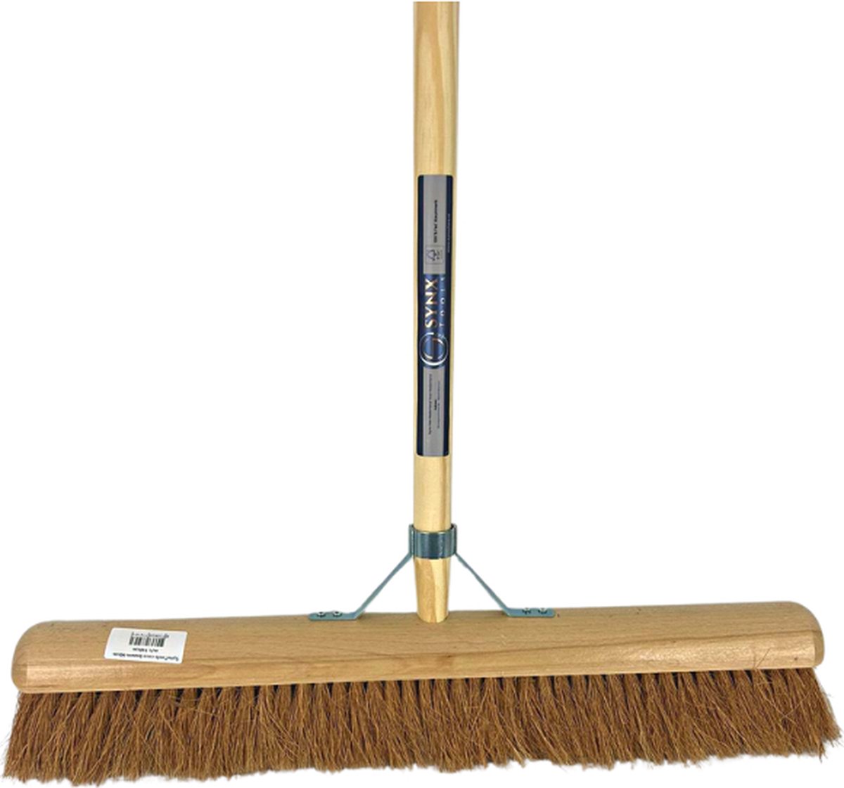 Goedkoopste Synx Tools bezem kokos BinnenBezem Cocos 60 cm - Bezem - Bezems - Zaalveger - Zachte Bezem - Veger - Cocosharen - met Houten steel 150cm