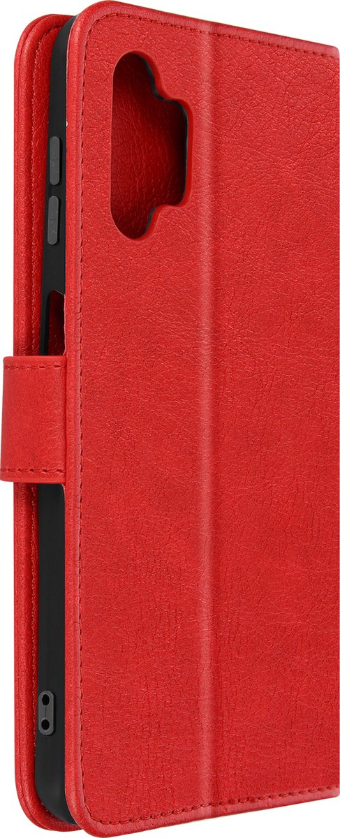 Geschikt voor Samsung Galaxy A13 Bookcover Video Support Functie rood