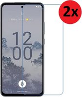 Nokia X30 Screenprotector - Nokia X30 Screen Protector Tempered Beschermglas 2x