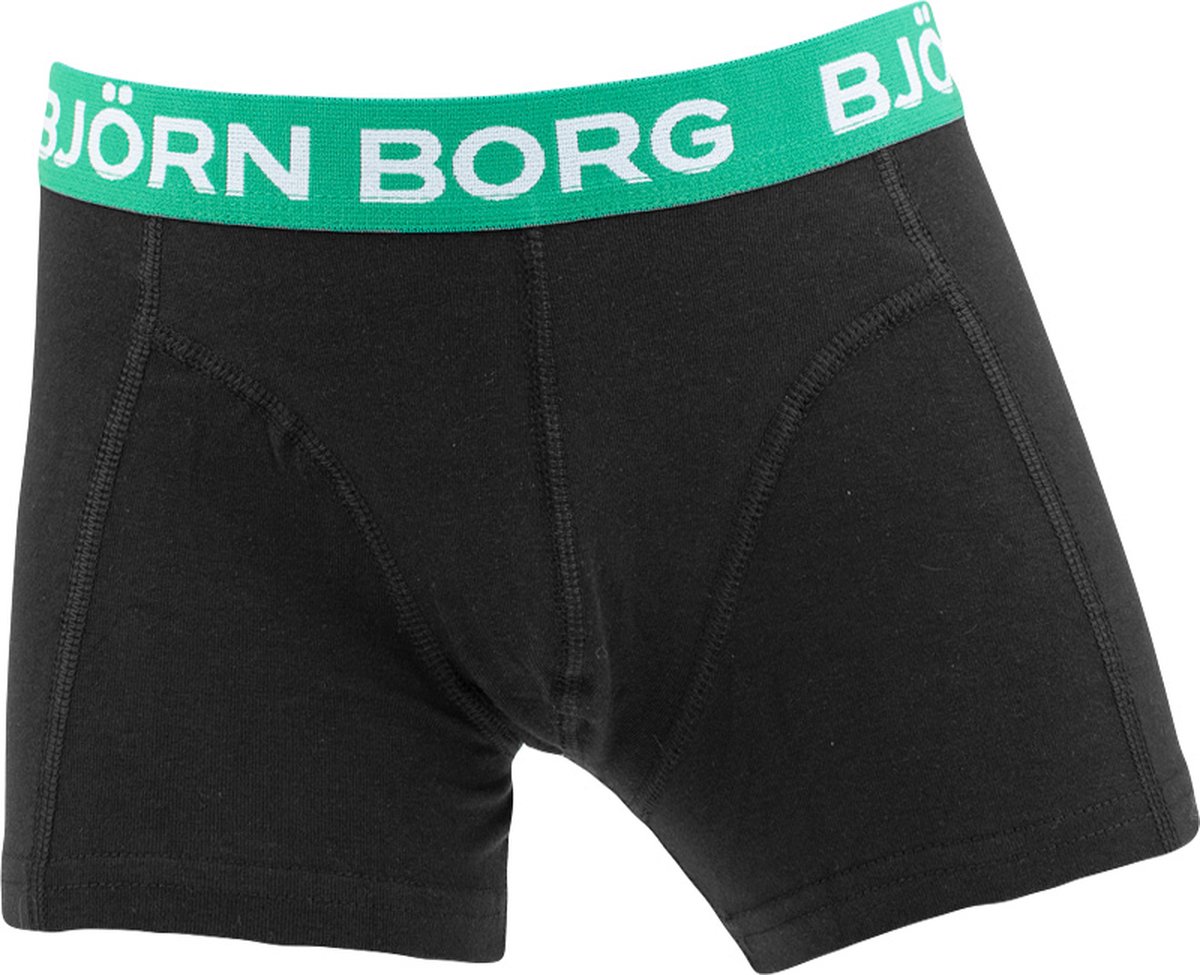 Björn Borg jongens cotton stretch 7P boxers combi zwart - 134/140 | bol