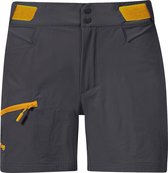 Cecilie Mtn Softshell Shorts - Solid Dark Grey/Cloudberry Yellow