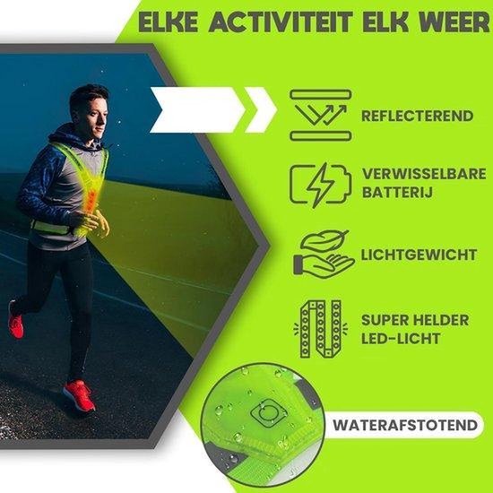 *** 2x Gilet de course réfléchissant avec éclairage LED - Gilet de sécurité avec Siècle des Lumières - Visible - de Heble® ***