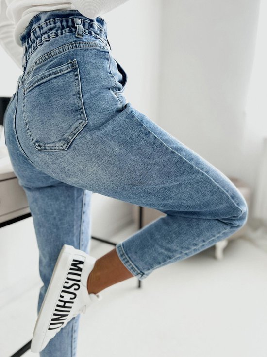 Canada Fjord mundstykke jeans - dames jeans - mom jeans - hoge taille - mooi - dames mode - vrouwen  -broek -... | bol.com