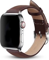 KM Deals - Smartwatch bandje - geschikt voor Apple Watch series 1/2/3/4/5/6/7/8/SE - 42/44/45MM - donker bruin