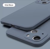 iPhone 13 Hoesje - telefoonhoesje - Grijs Blauw - Lightweight - 'Anti-fall' - Camera Bescherming