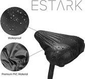 ESTARK® Zwarte Zadelhoes Waterdicht - Zadelhoezen voor de Fiets - Zadel Cover - Zadel Zak - Hoes - Elastisch - Zwart
