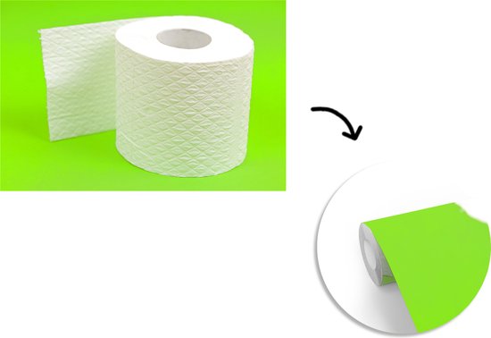 Papier peint Papier peint photo en vinyle - Rouleau de papier toilette sur  vert... | bol.com
