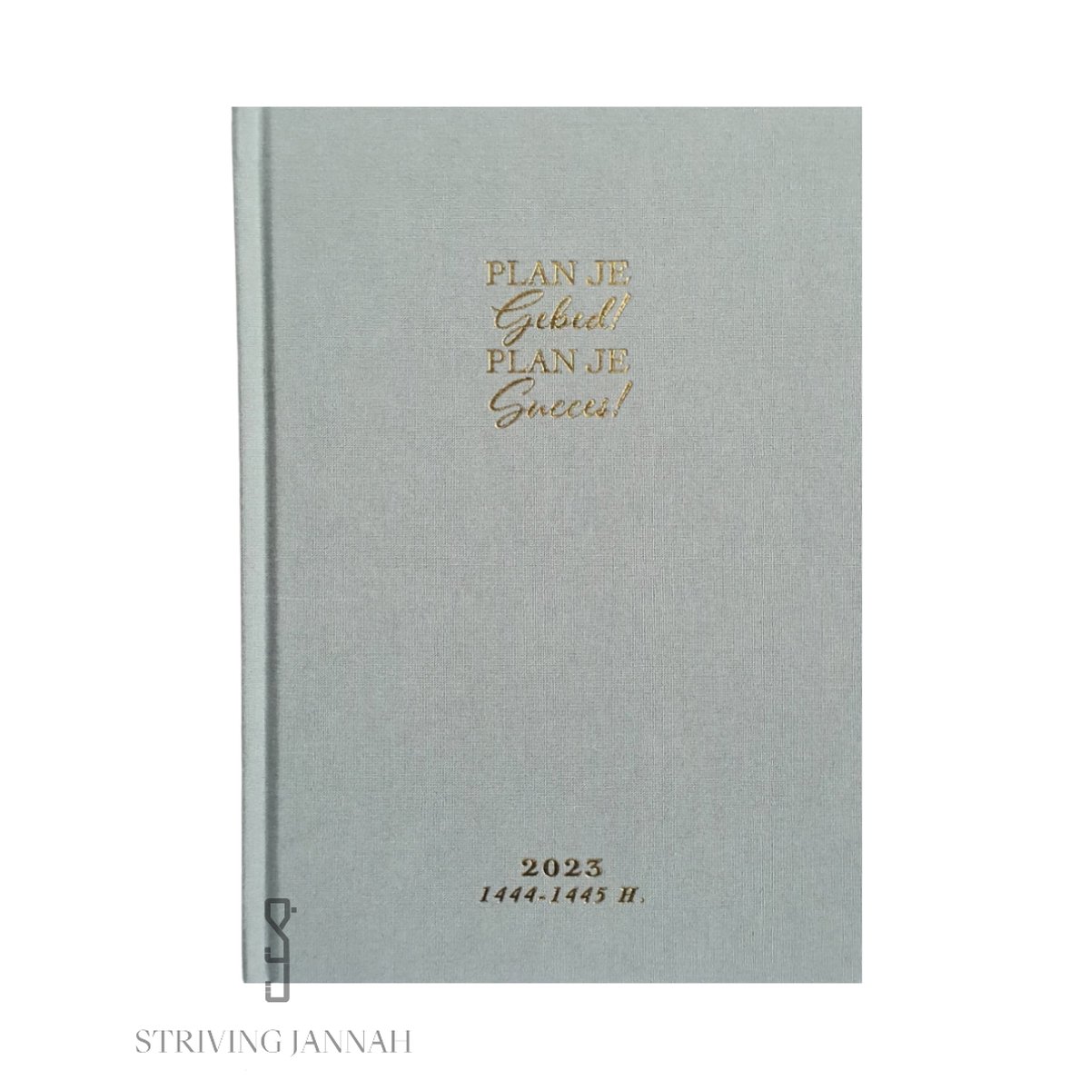 Striving Jannah Islamitische planner met agenda 2023 inclusief hijri kalender 1444-1445h. GRIJS