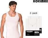 Heren onderhemd - Wit - 2 Pack - Maat XXL