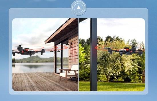 LSky X Dodge - 22km/h - Obstakel Ontwijker - Kids Drone - Micro SD - 2x Camera Drone WiFi - Beginner Quadcopter