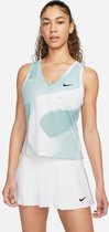 Nike Court Dri Fit Victory Printed Mouwloos T-shirt Vrouwen Wit - Maat XS