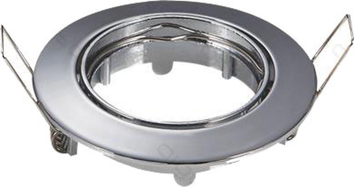 Aigostar - Inbouwspot chrome rond - kantelbaar - zaagmaat 74mm - buitenmaat 82mm