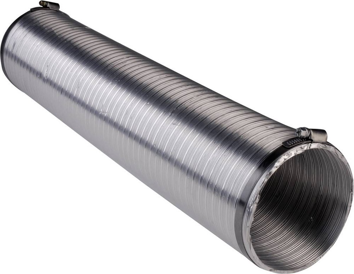 Flexibele aluminium ventilatiebuis 80 mm Wallair Zilver