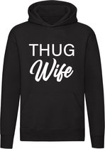 Thug wife | meid | hiphop | rap | tuig | crimineel | Unisex | Trui | Hoodie | Sweater | Capuchon | Zwart