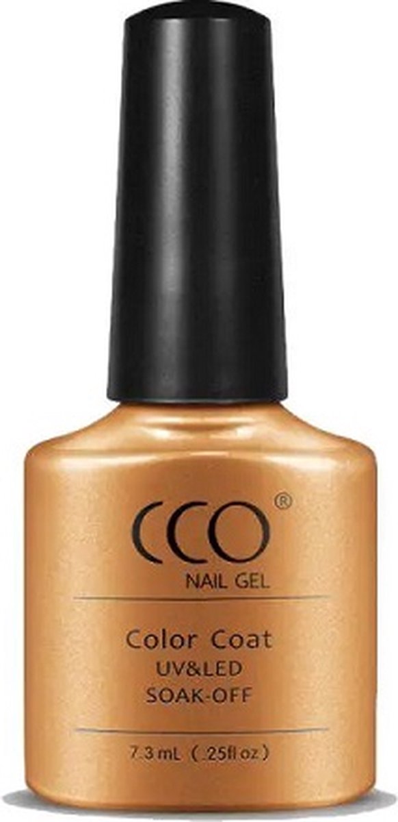 CCO Shellac - Gel Nagellak - kleur Landlade 68074 - BruinOranje - Dekkende kleur - 7.3ml - Vegan
