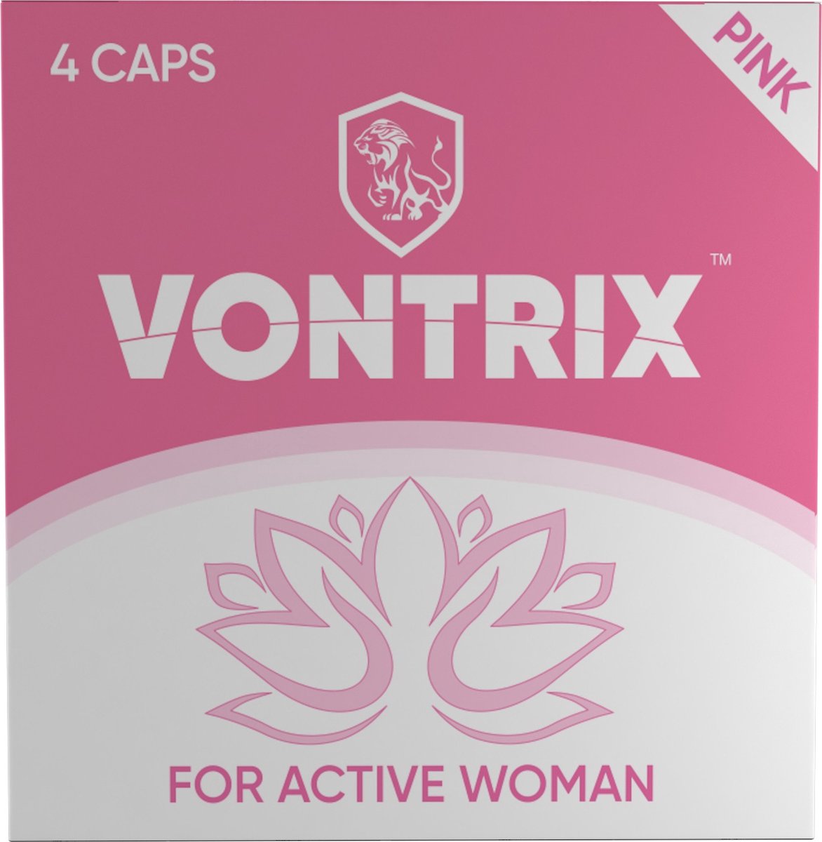 Vontrix Pink - 4 Capsules - Libidoverhogende Pillen voor Vrouwen - Natuurlijk Lustopwekker - Alternatief voor Spaanse Vlieg en Kamagra voor Vrouwen