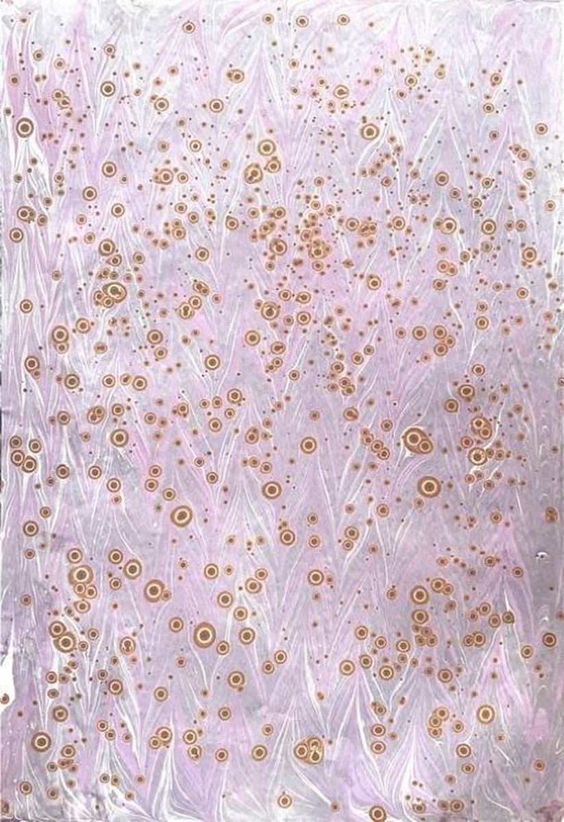 Originele handgemaakte Turkse marmering kunst Ebru, Turkse papier marmering, 35x50cm decoratief papier voor boekbinden, kunst aan de muur, huisdecoratie