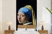 Behang - Fotobehang Meisje met de parel - Johannes Vermeer - Breedte 120 cm x hoogte 240 cm