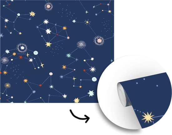 Papier peint - Papiers Papier peint photo Etoiles - Espace - Planète - Largeur 260 cm x Hauteur 260 cm