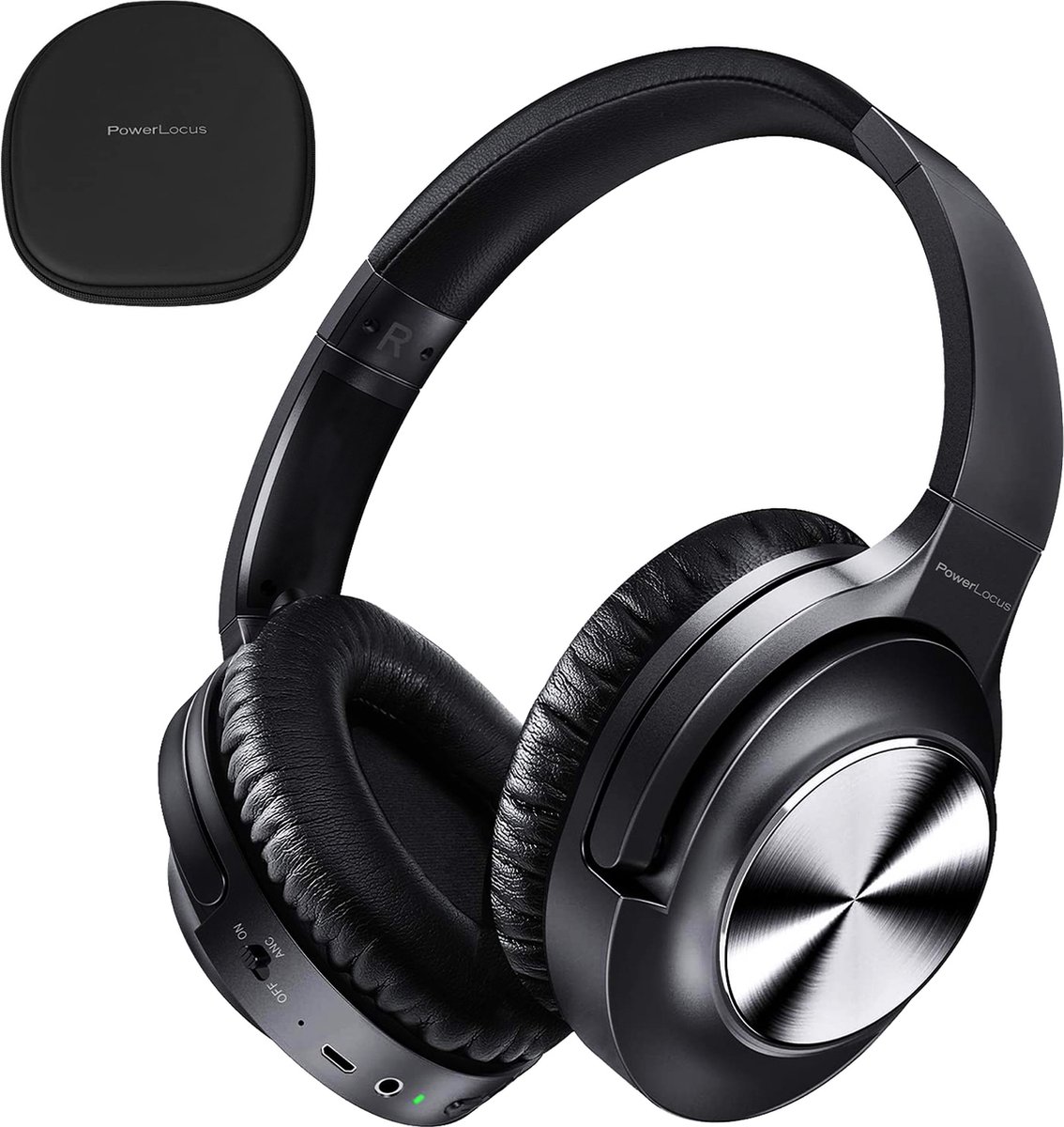 PowerLocus Draadloze over-ear koptelefoon met Noise Cancelling – Microfoon  – Wireless... | bol.com
