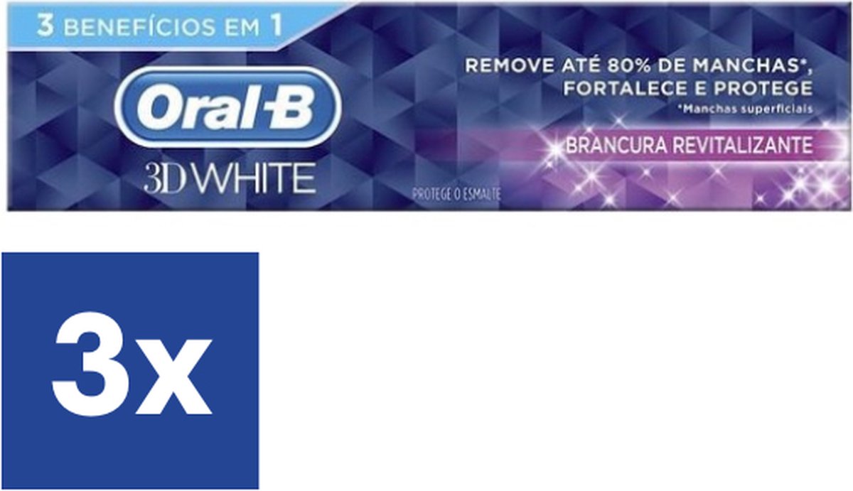 Oral-B 3D White Tandpasta - 3 x 75 ml