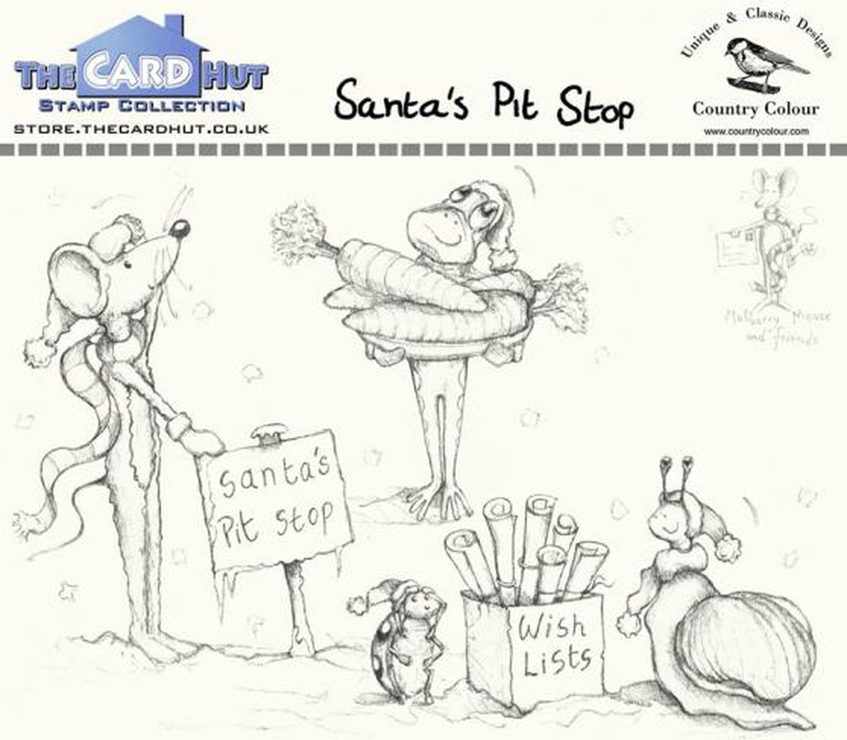 Santa's Pit Stop Clear Stamps (CCMMSP) (DISCONTINUED)