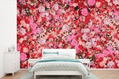 Behang - Fotobehang Bloemen - Kleuren - Rozen - Breedte 525 cm x hoogte 350 cm