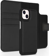 Accezz Hoesje Geschikt voor iPhone 13 Mini Hoesje Met Pasjeshouder - Accezz Premium Leather 2 in 1 Wallet Bookcase - Zwart