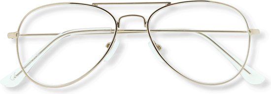 BlueShields SFG025 Pilotenbril - Beeldschermbril - Leesbril Goldy sterkte +1.00 Goudkleurig