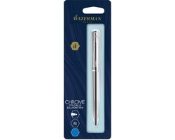 Waterman Allure-balpen | Chroom | Medium punt | Blauwe inkt