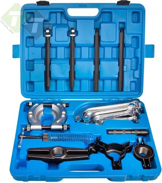 Lagerabzieher Set 14-tlg. 5 t Lagertrenner, Ritzelradlager Ausbau Set mit 2/2,8 Zoll Backen, Hochleistungs-Lagerspalter-Werkzeugset mit Koffer Abziehersatz | DE