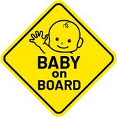 Baby on board autosticker UV- en Waterproof - Baby aan boord sticker auto - Baby on board bordjes
