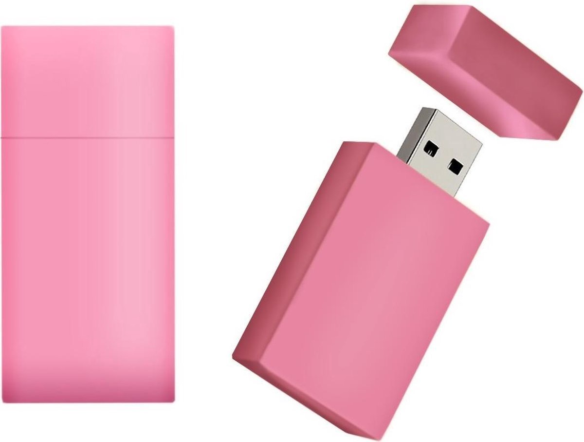 128GB 3.0 Roze hout usb stick, kraamcadeau meisje, geboortecadeaus voor meisjes