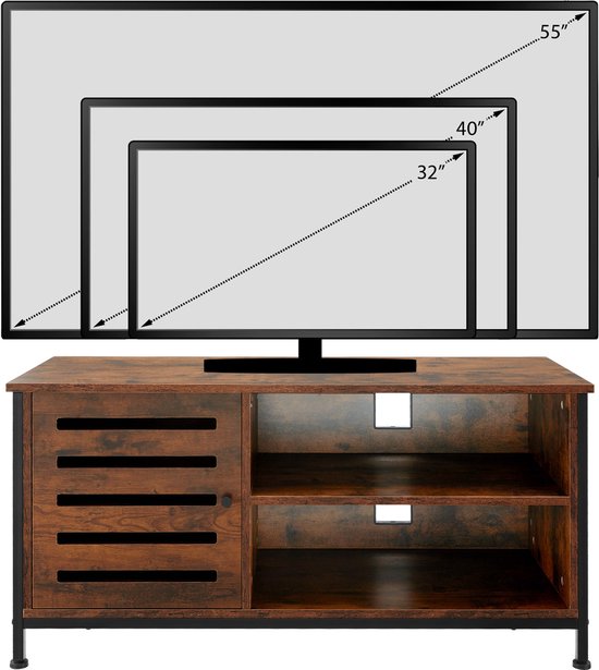 WOOOD TV-meubel Finca Rechts, Mat zwart, 78cm - Japandi - Exclusive - 373514-Z