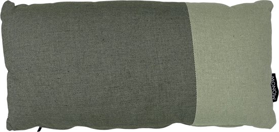 MONOW- Sierkussen - Jungle - Scandinavisch - Groen Licht Groen - 60x30cm - 100% recycled textiel en polyester
