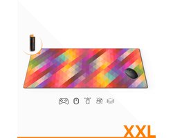 XXL Gaming Muismat Angular Blox - 90x40 CM - Antislip Onderlegger