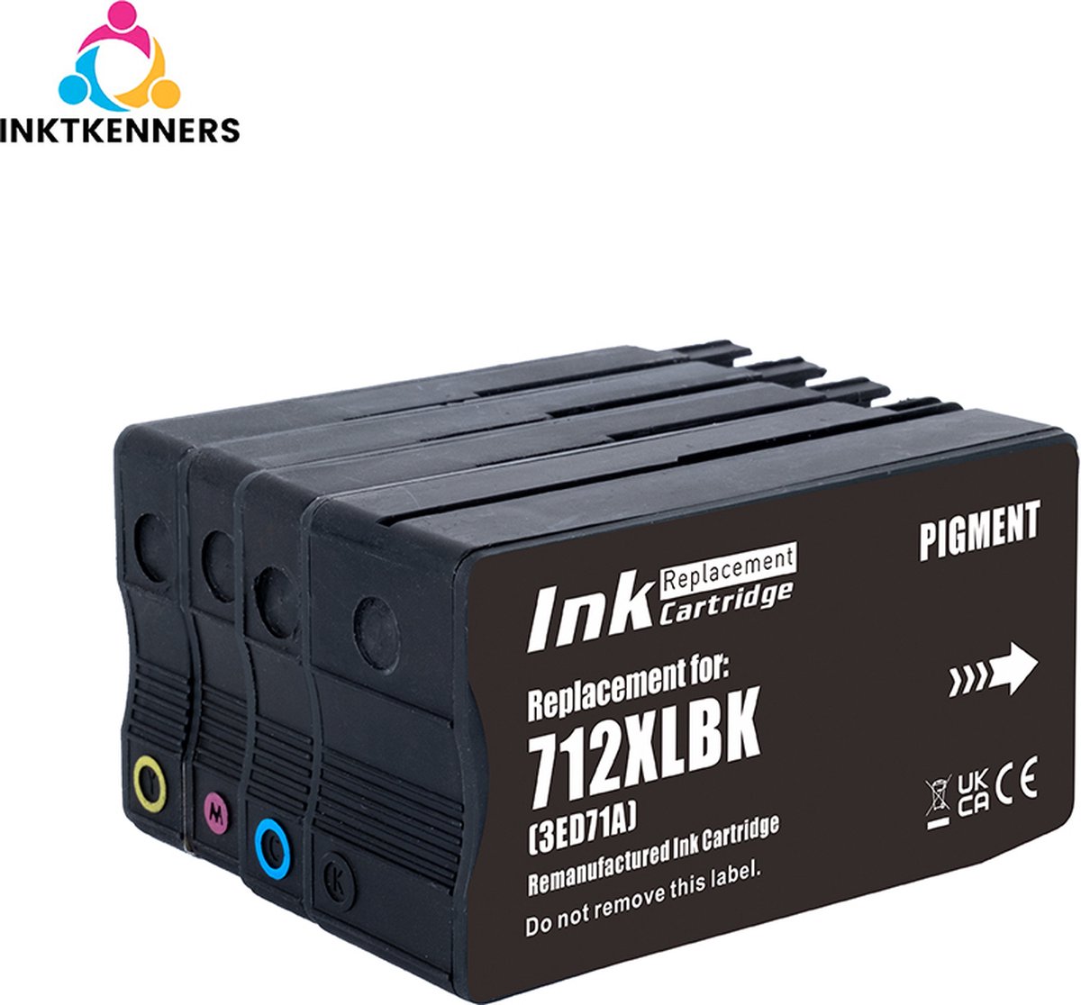 Inktcartridges Geschikt voor HP 712 - Multipack Geschikt voor HP DesignJet T210 - T230 - T250 - T630 - T650 Studio - Inkt - patronen - cartridge