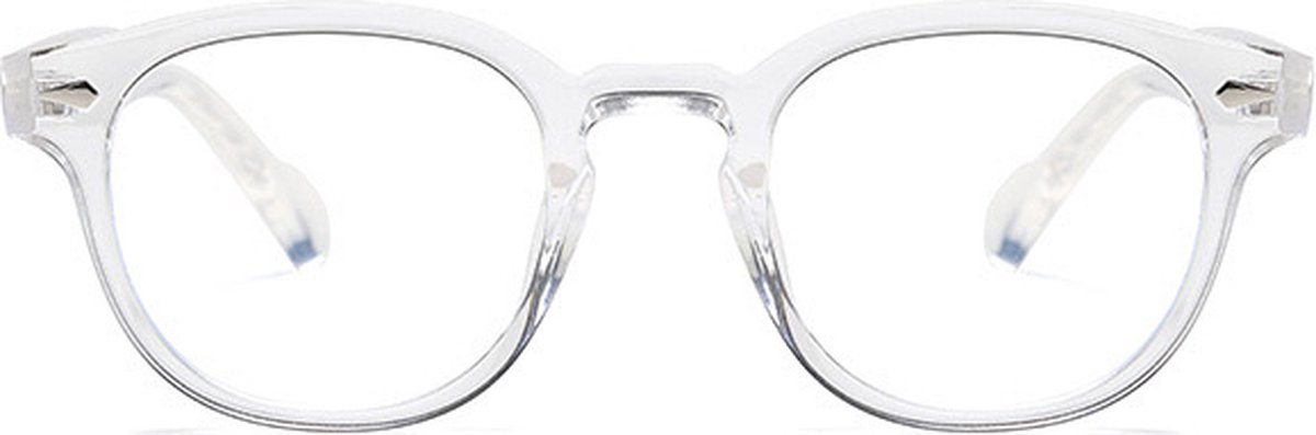 Computerbril - Beeldschermbril - Anti Blauwlicht Bril - Retro Model 2023 - Transparant