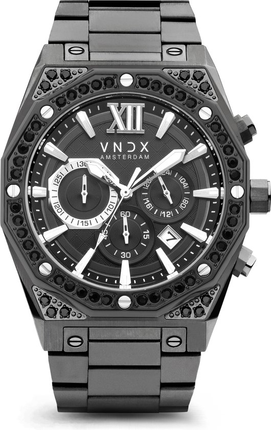 VNDX Amsterdam - Montre homme - Wise Man Stones Grijs