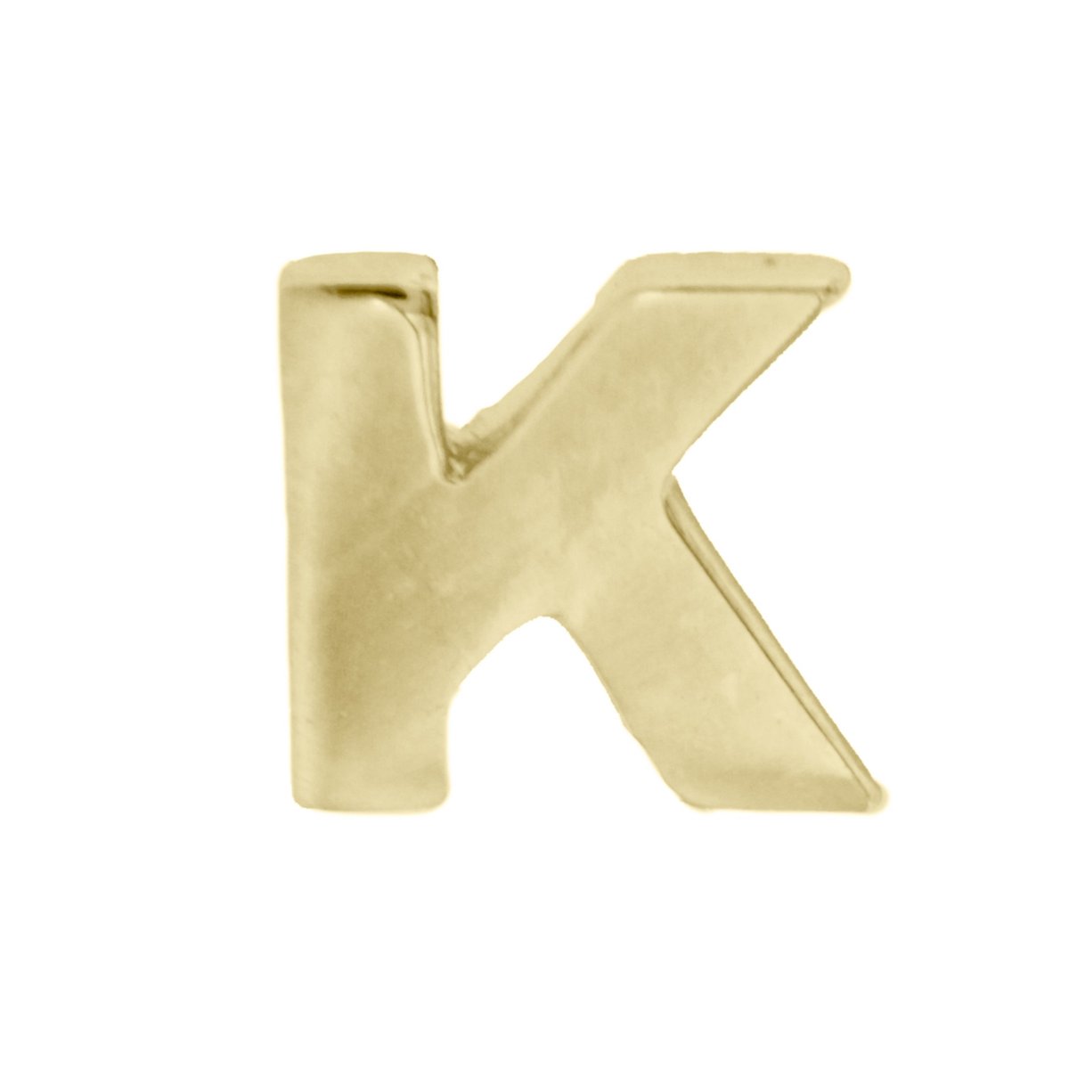 VALEDORO Essential Alfabet K | Oorbel | 14 karaat geelgoud