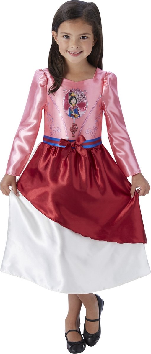 Disney Princess - Fairy tale Mulan™ jurk voor meisjes 5/6 jaar - Verkleedkleding