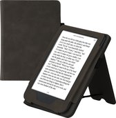 kwmobile flip cover geschikt voor Kobo Clara 2E - Case met magnetische sluiting - Hoes voor e-reader in donkergrijs